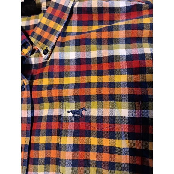 Five Star by Roper Womens L Button Front Long Sleeve Shirt Bright Check Western - Picture 2 of 4